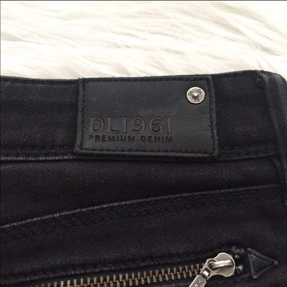DL1961 Jessica Skinny Jeans in Black Onyx 26 - Picture 6 of 8